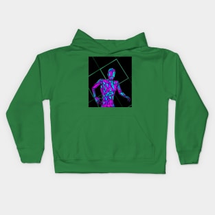 Polygonal man Kids Hoodie